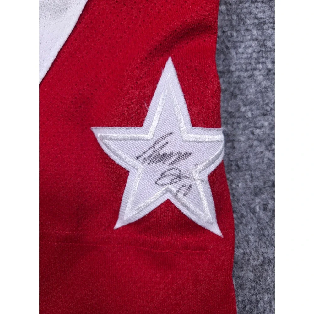 Vintage Tricities Americans WHL Hockey Jersey Youth L/XL Reebok Navy Blue Signed